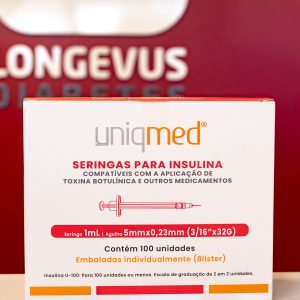 Seringas para Insulina(Compatíveis com aplicação de toxina botulínica)