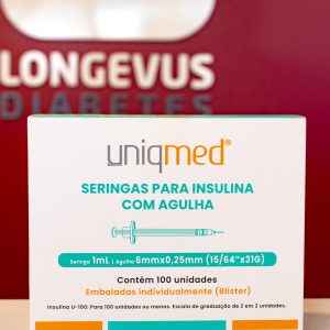 Seringa Insulina com agulha - Seringa 1mL|Agulha 6mmx0,25mm(15/64"x31G)