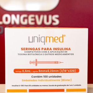 Seringas para Insulina(Compatíveis com aplicação de toxina botulínica)